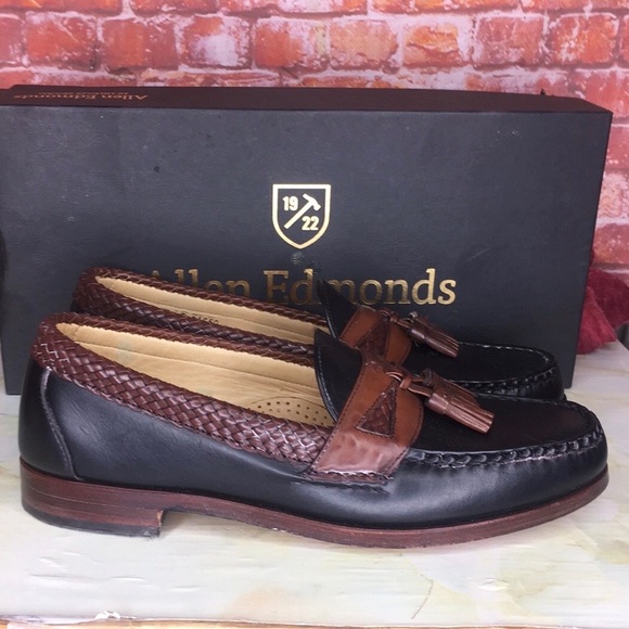 Allen Edmonds Other - Allen Edmonds Maxfield Black and Brown Leather Tassel Loafers